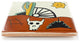 4.25"x4.25" Talavera Mexican Handmade Ceramic Tile, Cactus & Bull, Set of 90