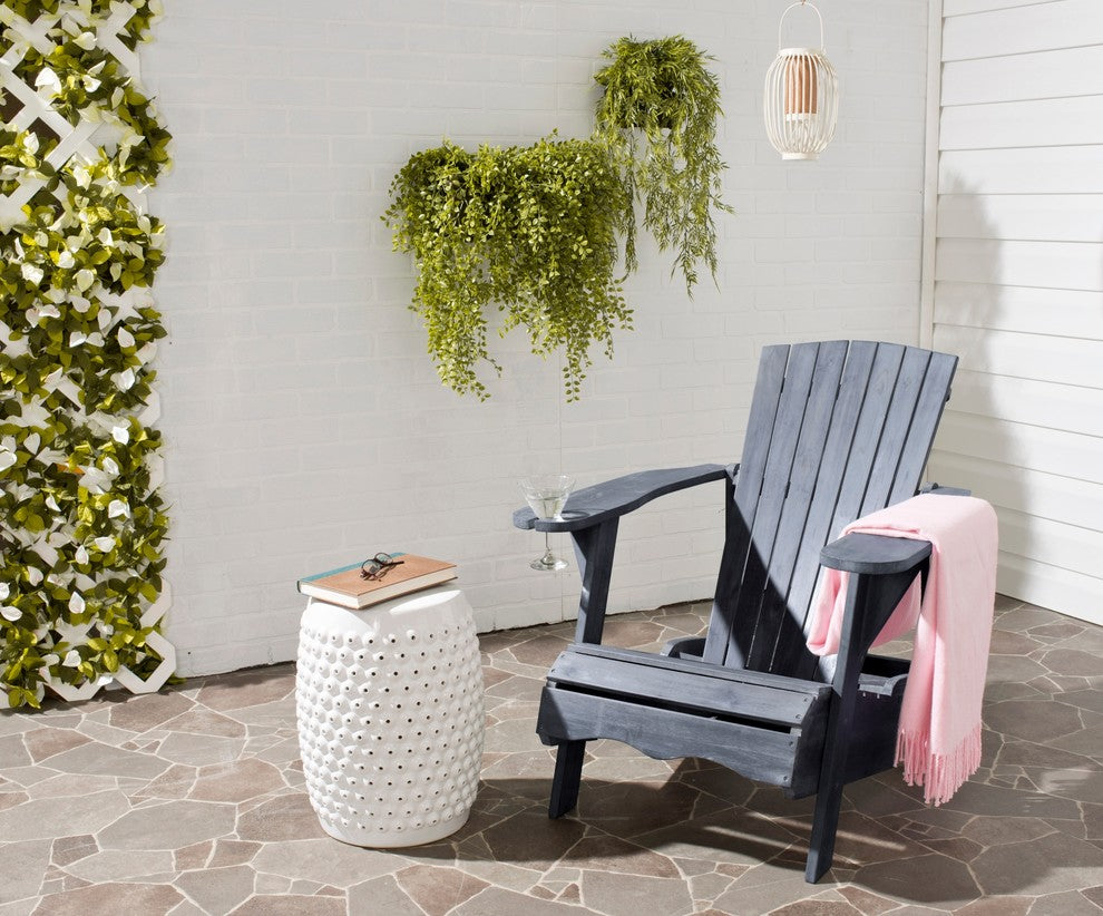 Safavieh Vista Outdoor Adirondack Chair, Ash Gray