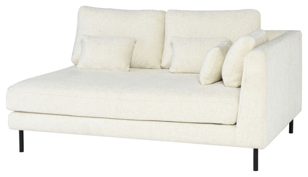 Gigi Coconut Fabric  Modular Sofa Right