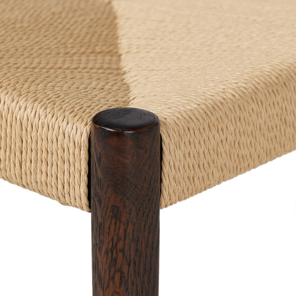 Glenmore Woven Dining Chair Light Carbon, Natural Papercord