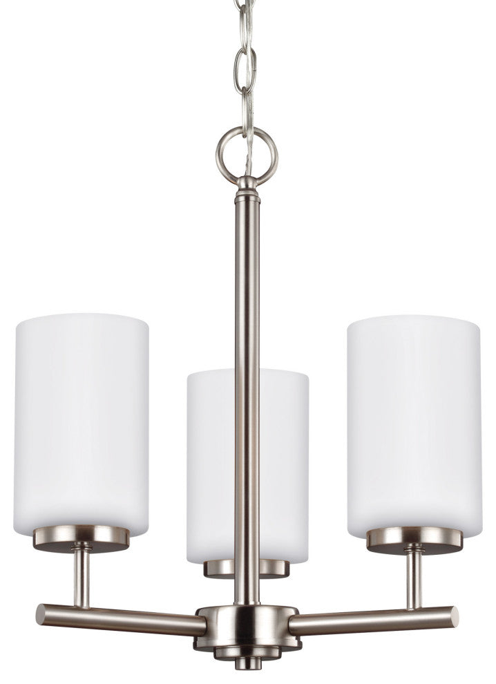 Generation Lighting 31160 Oslo 3 Light 15"W Chandelier - Brushed Nickel
