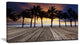 "Old Wood Terrace On Sea Beach" Modern Landscape Wall Art, 32"x16"
