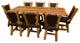 Red Cedar Log Stump Dining Set, 42" X 84"