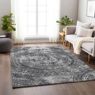 Addison Premium Washable Mayfield AMF113 Gray 5' x 7'6" Rug