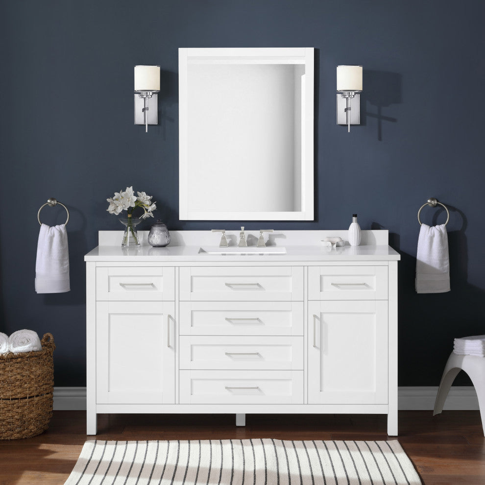 OVE Decors Tahoe II 60" Single Basin Vanity, White