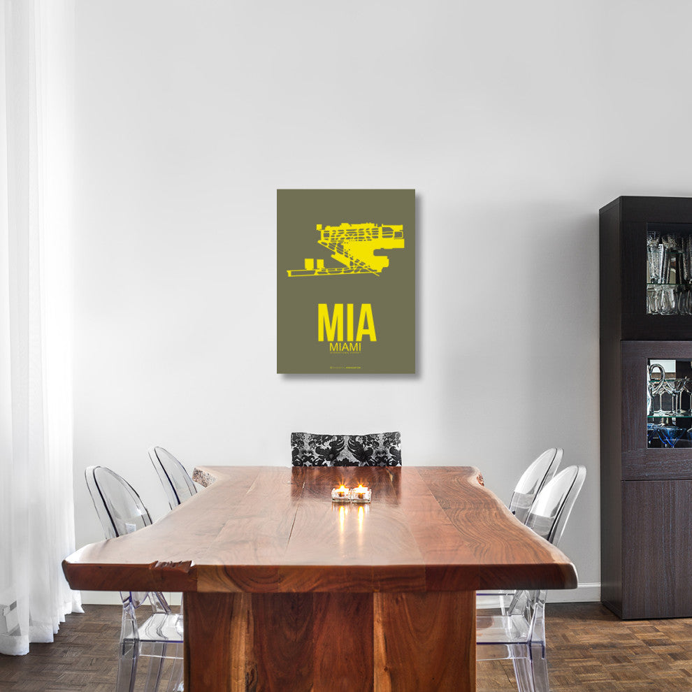 "MIA Miami Poster 1" Fine Art Print