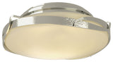 Flora Flush Mount, Sterling, Opal Glass