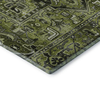 Premium Machine Washable Mayfield AMF570 Olive 3' x 5' Rug