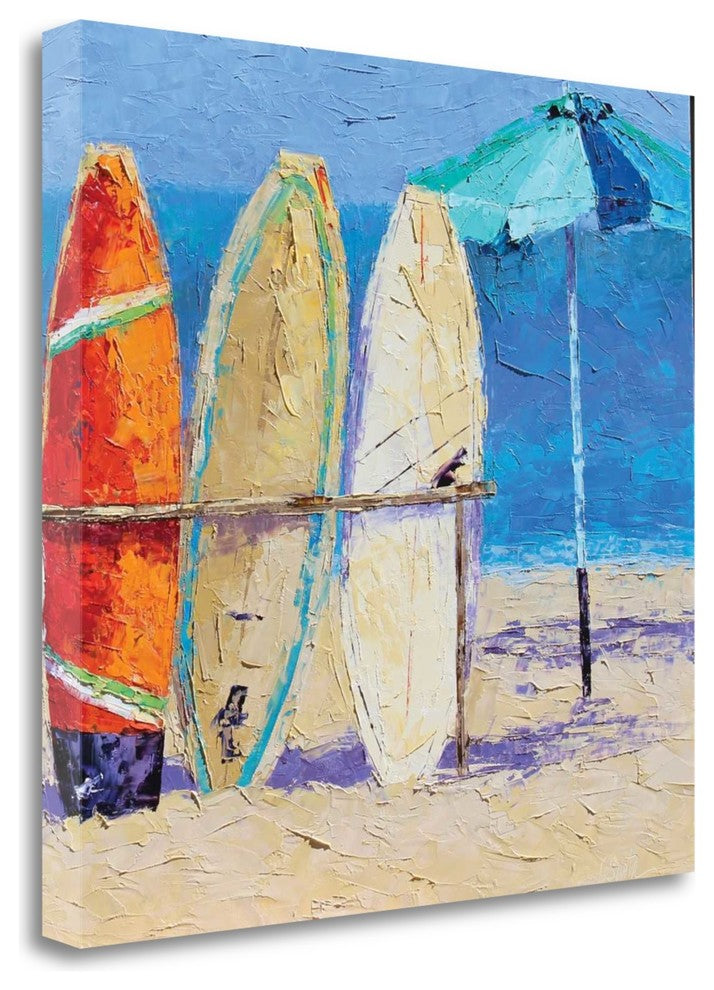 "Resting On The Beach II" By Leslie Seata, Giclee Print on Gallery Wrap Canvas