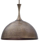 Uttermost Raynott Brass 1 Light Dome Pendant