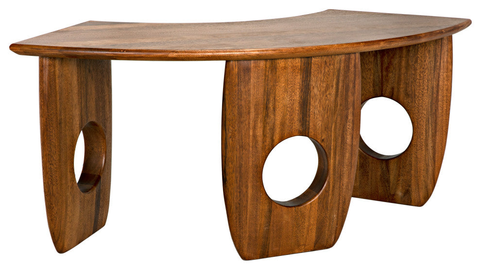Noir Furniture - Lobster Desk in Dark Walnut - GDES199DW