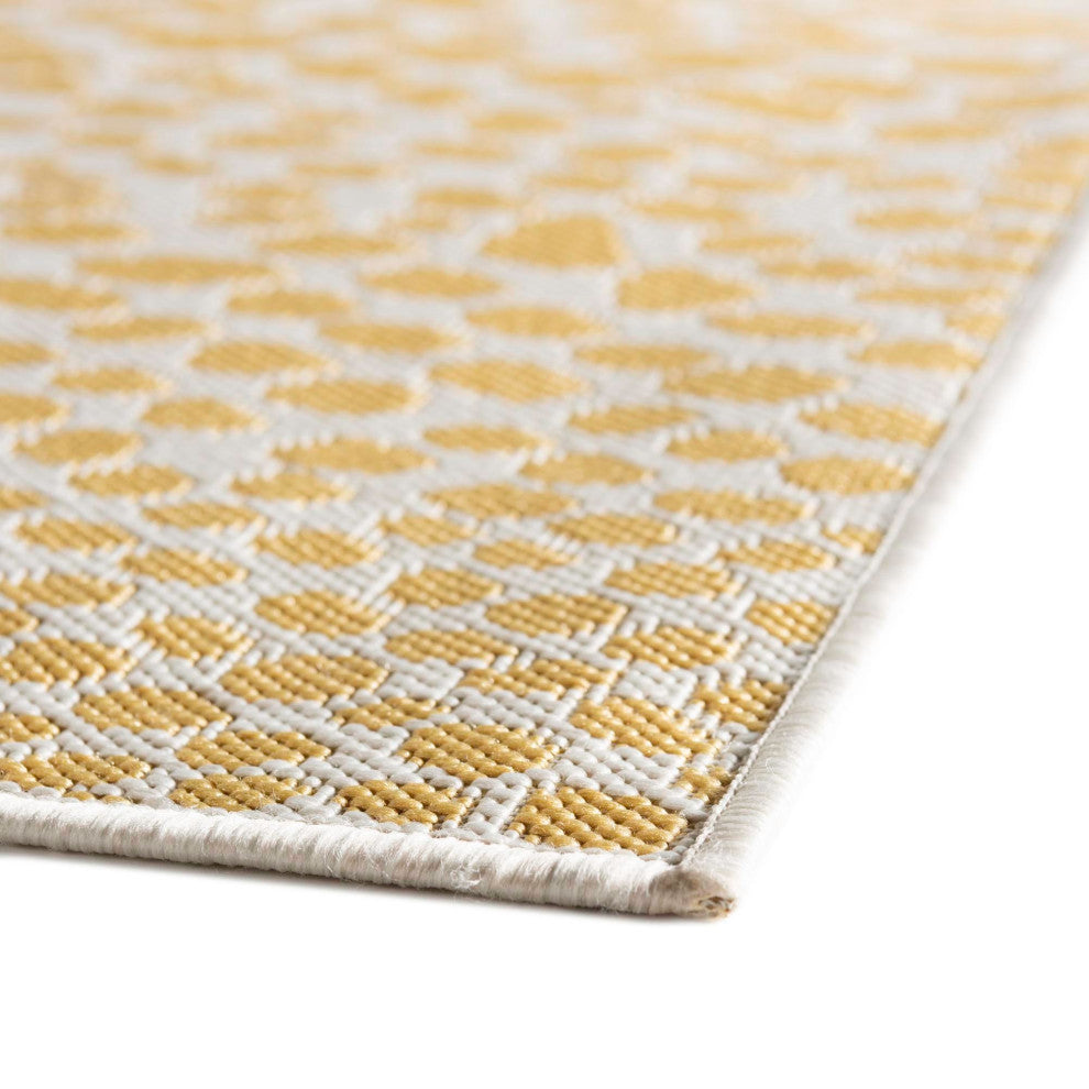 Rug Jill Zarin Jill Zarin Outdoor Yellow Sample 1' 4 x 1' 4