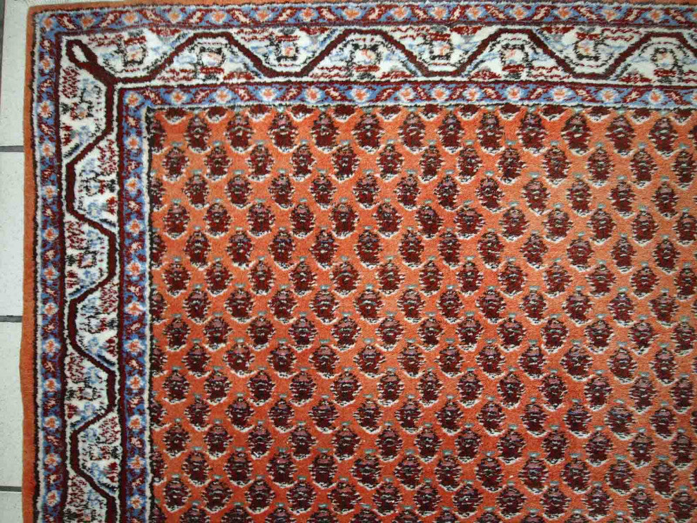 Handmade Vintage Indian Seraband Rug, 3'x6.3', 94cmx194cm 1980s