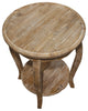 Rustic - Reclaimed Round End Table, Driftwood