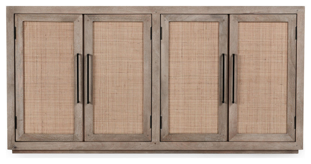 Jensen Mango 72" Wood and Cane Weave Buffet