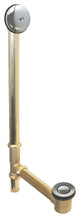 Patented Pop Down Bathtub Drain, Polished Chrome