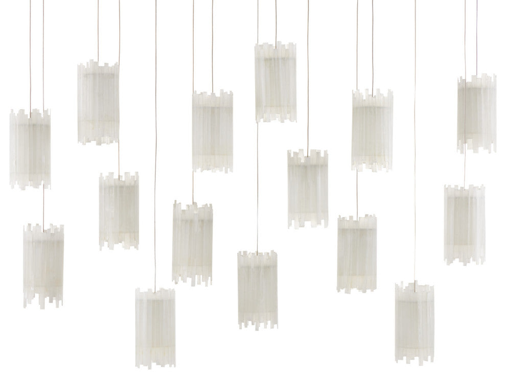 Escenia Multi-Drop Pendant, Rectangular 15-Light