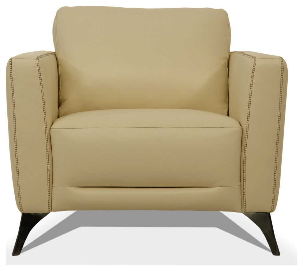 ACME Malaga Chair, Cream Leather