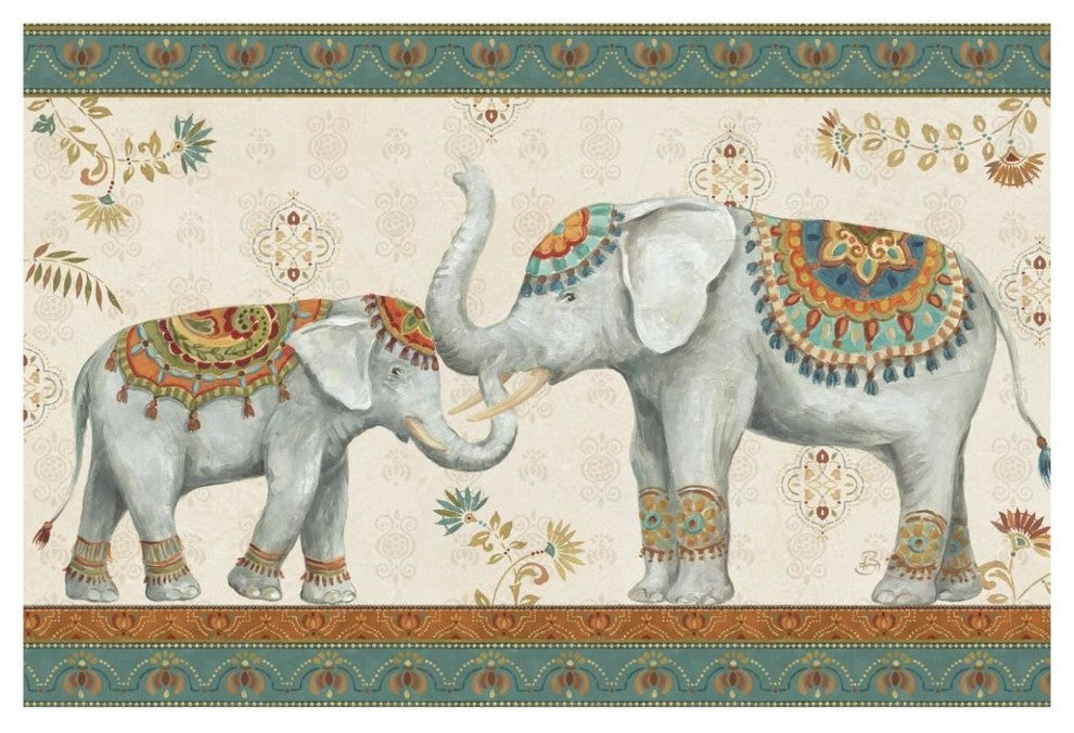 "Elephant Walk I" Digital Paper Print by Daphne Brissonnet, 62"x42"