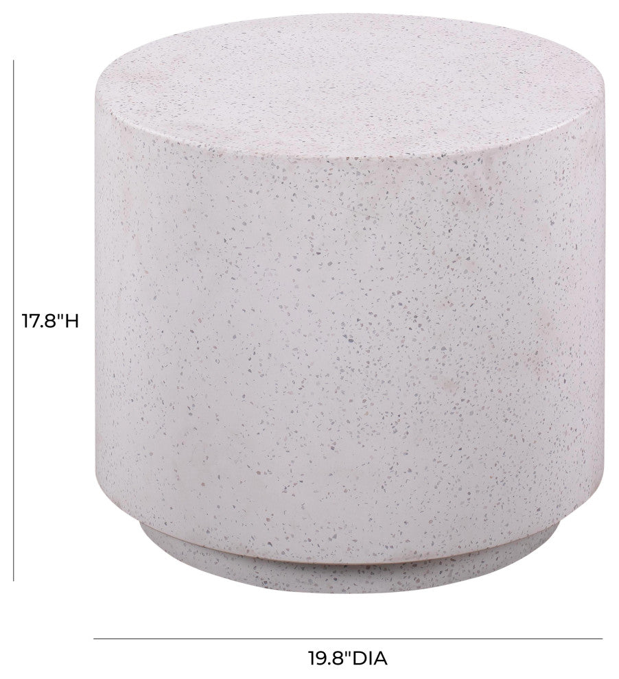 Terrazzo Light Speckled Side Table