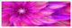 Massive Pink Fractal Flower, Floral Canvas Art Print, 70"x28", 6 Panels