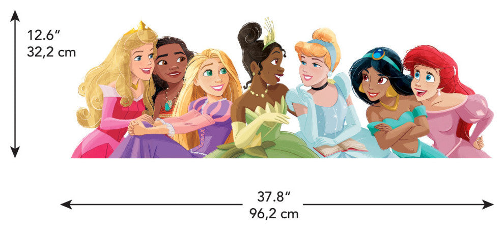 Princesses Peel and Stick Giant Wall Decal Withalphabet