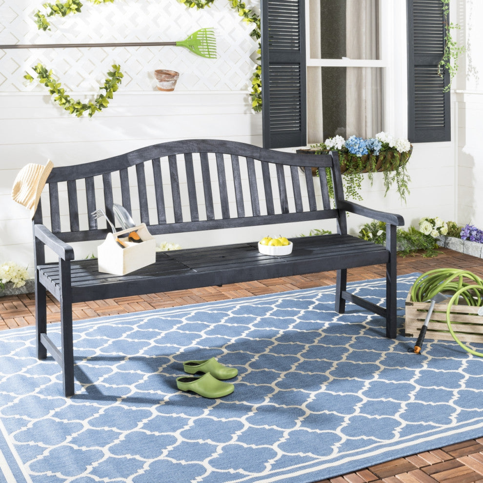 Safavieh Mischa Bench, Dark Slate Gray