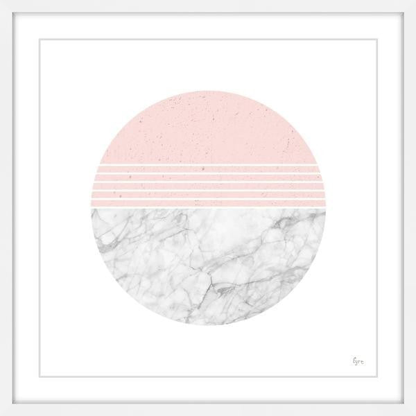 "Ions Effect" Framed Painting Print, 24"x24"