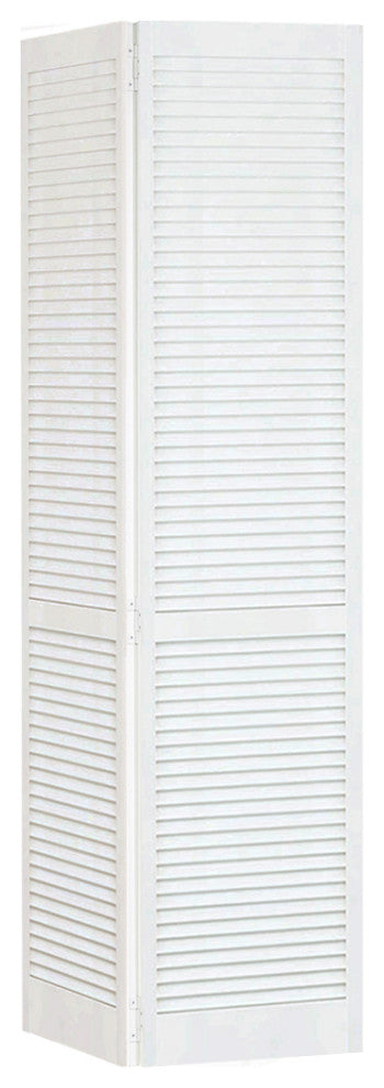Closet Door, Bi-fold, Kimberly Bay Traditional Louver-Louver White, 80"x32"