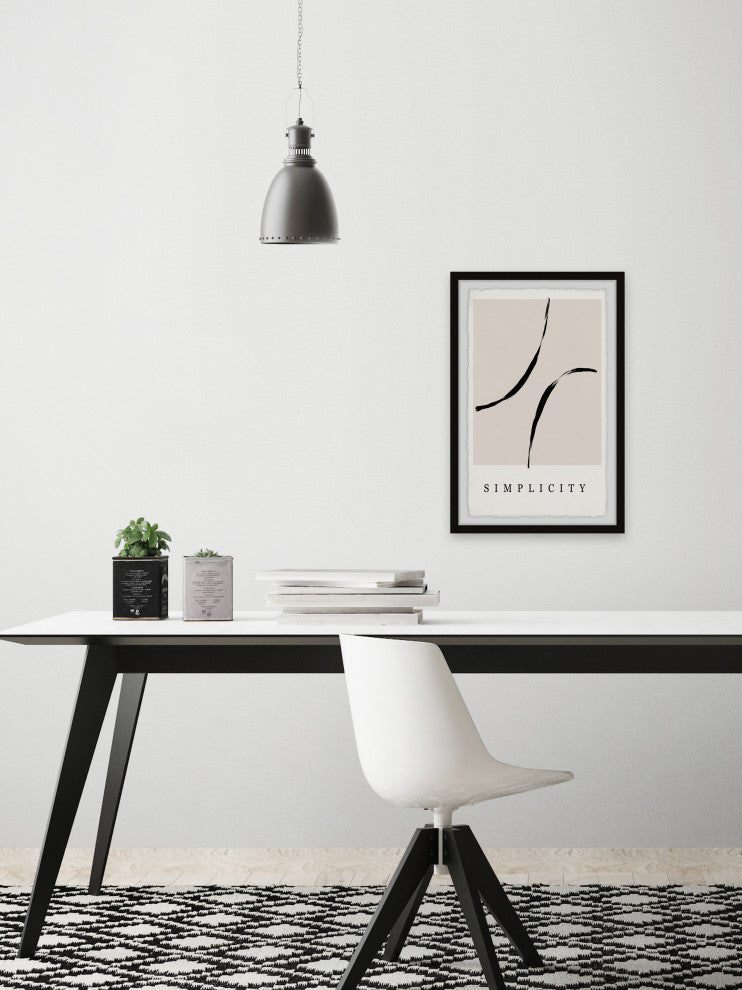 "Love the Simplicity" Framed Painting Print, 30x45