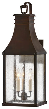 Hinkley Beacon Hill Outdoor Wall Mount, Blackened Copper, Medium