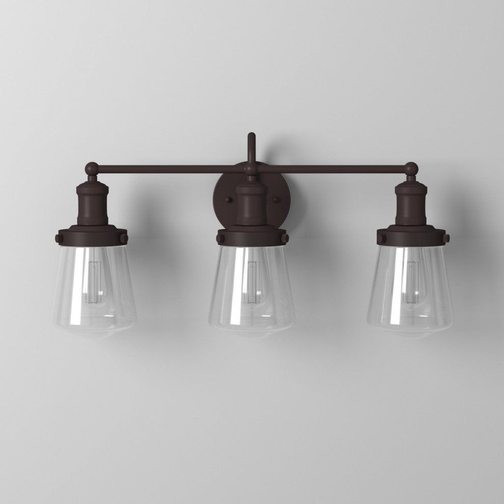 Taylor 3-Light Bath, Satin Bronze