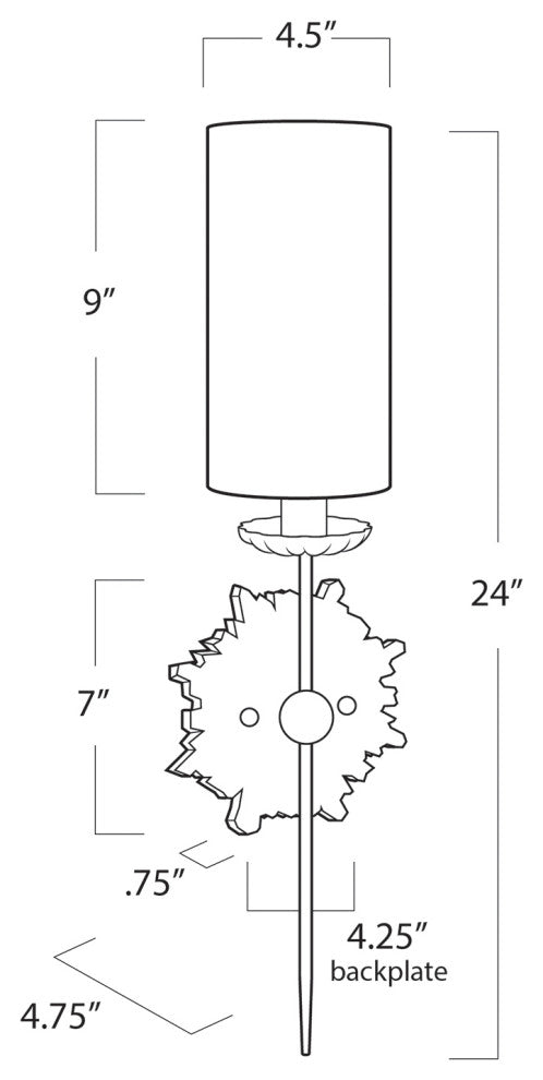 Regina Andrew Louis Sconce Single