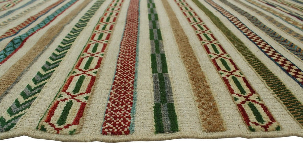 High-Low Chobi Mable Ivory Rug