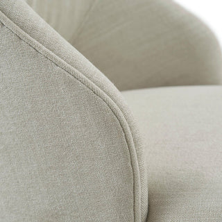 Madison Park Counter Stool Swivel Seat Upholstered Height Bar Stool, Cream