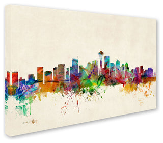 'Seattle, Washington' Canvas Art by Michael Tompsett