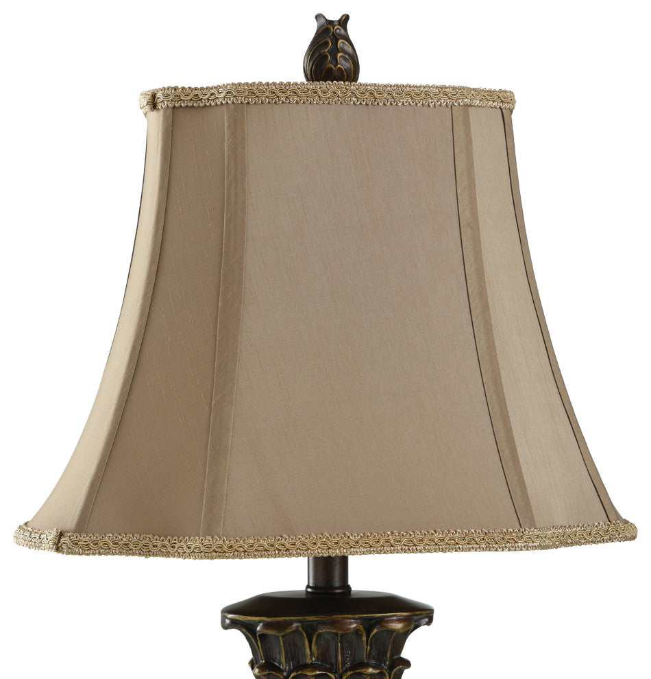 Table Lamp, Blue/Brown/Bronze