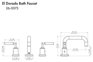 ZLINE El Dorado Bath Faucet in Polished Gold (ELD-BF-PG)
