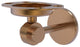 Satellite Orbit Two Toothbrush Holder With Groovy Accents, Brushed Bronze