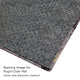 36" x 48" Alta Blue and Ivory 1/4" Rug'd Chair Mat