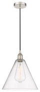 Innovations 616-1P-PN-GBC-124-LED Edison 1 Light Mini Pendant, Polished Nickel