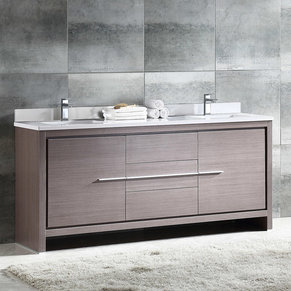 Allier 72" Double Sink Bathroom Cabinet