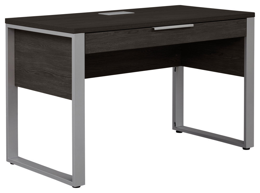K150 Home Desk 47x24", Gray, Espresso