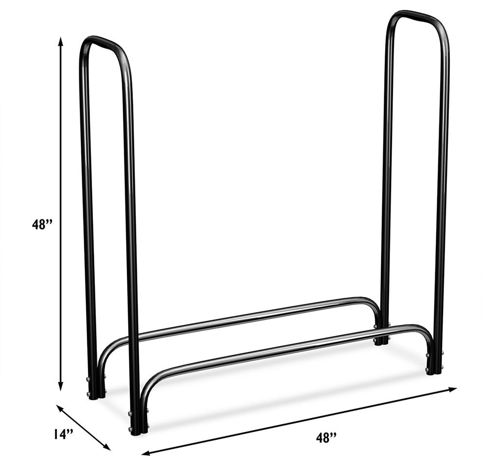 Firewood Log Rack Holder, 4 Feet by Home-Complete