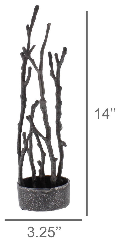 Metal Branches Sculpture