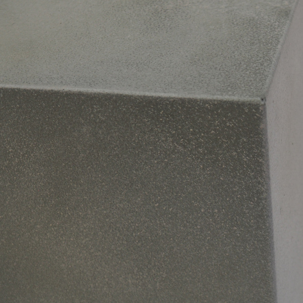 Hemmingway Outdoor Round Fire Pit With Tank Holder, Concrete Finish