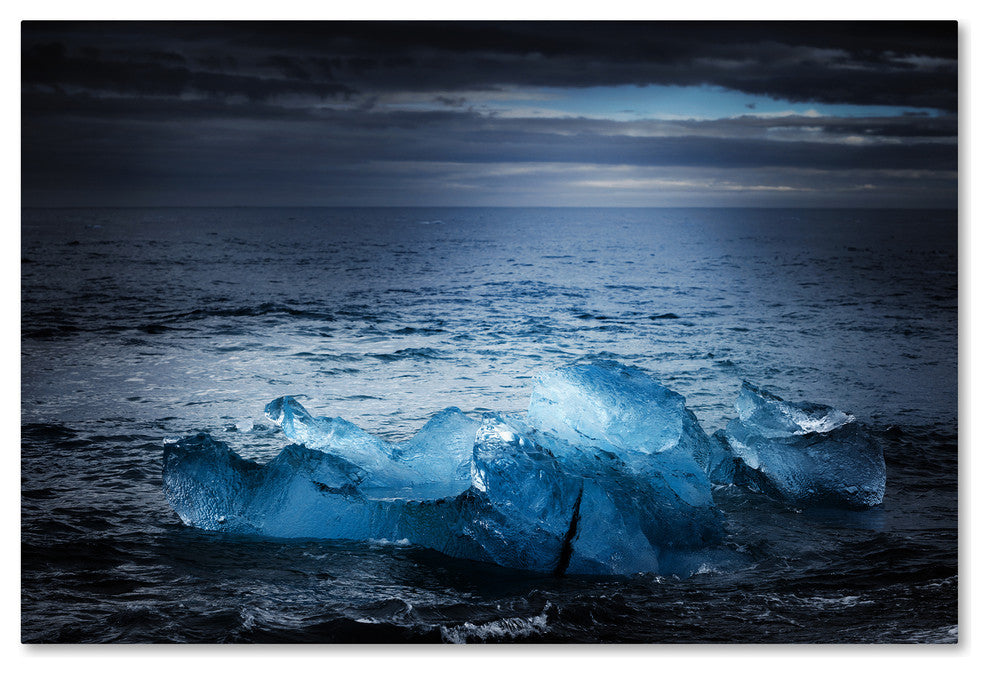 Philippe Sainte-Laudy 'Reflective Blue' Canvas Art