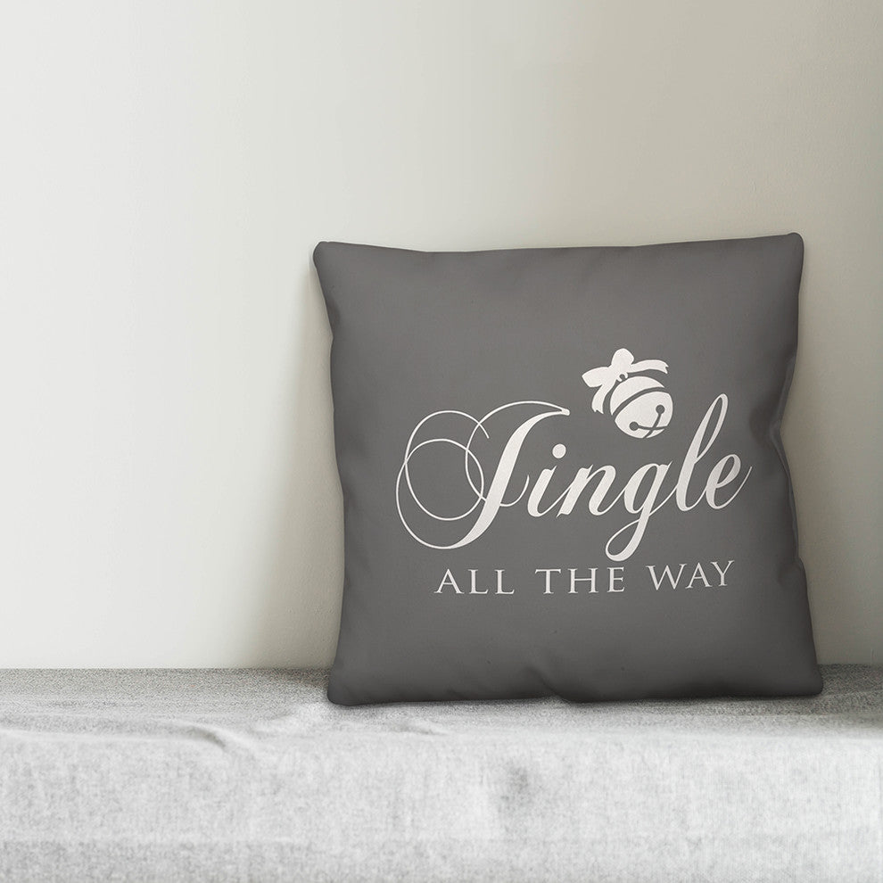 Jingle All The Way 16"x16" Throw Pillow Cover