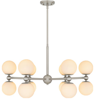 Quoizel PCELS5031 Elser 12 Light 31"W Chandelier - Brushed Nickel