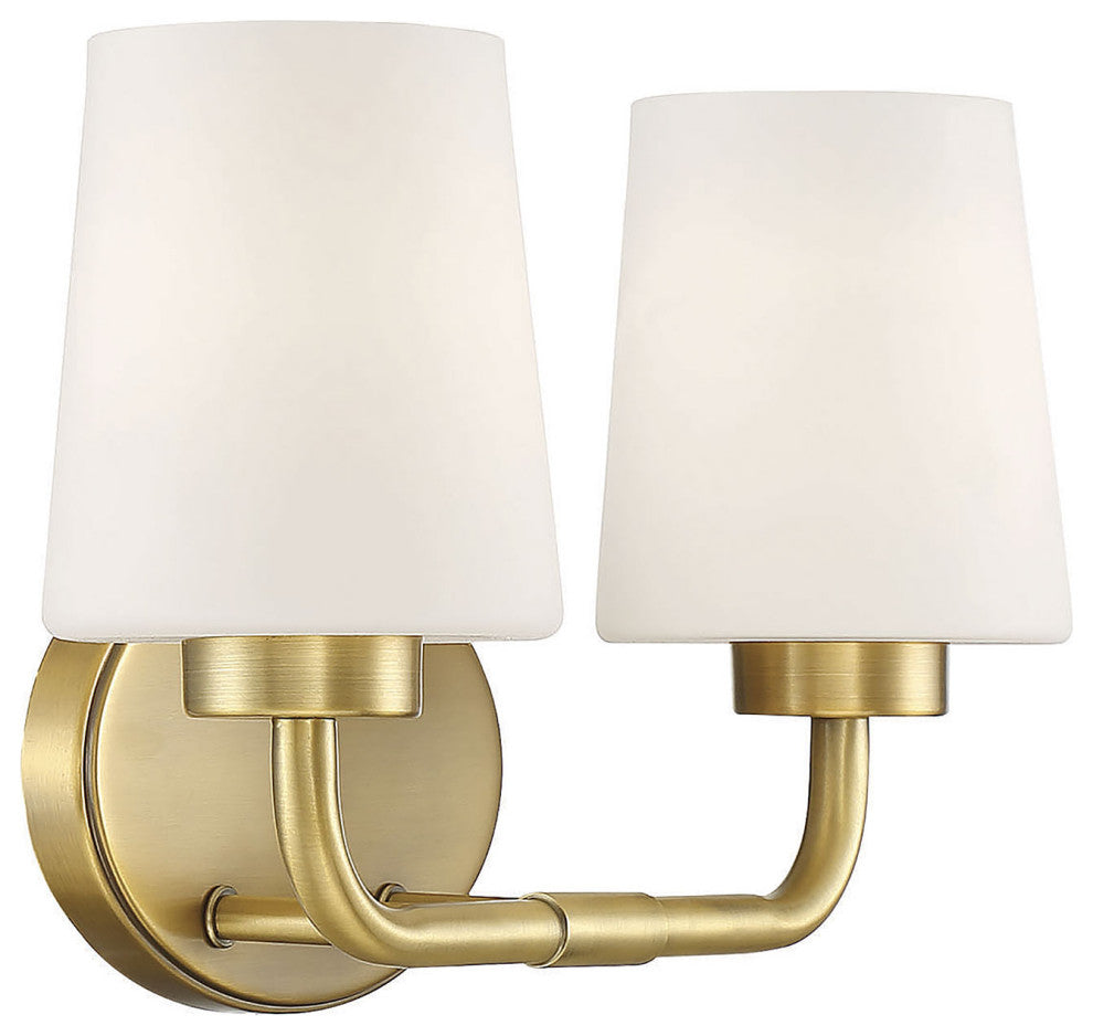 Capra, Warm Brass, 2-Light Bath